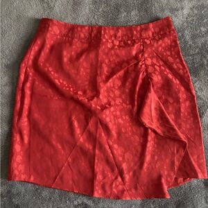 Sage the Label Vibrant Red Skirt